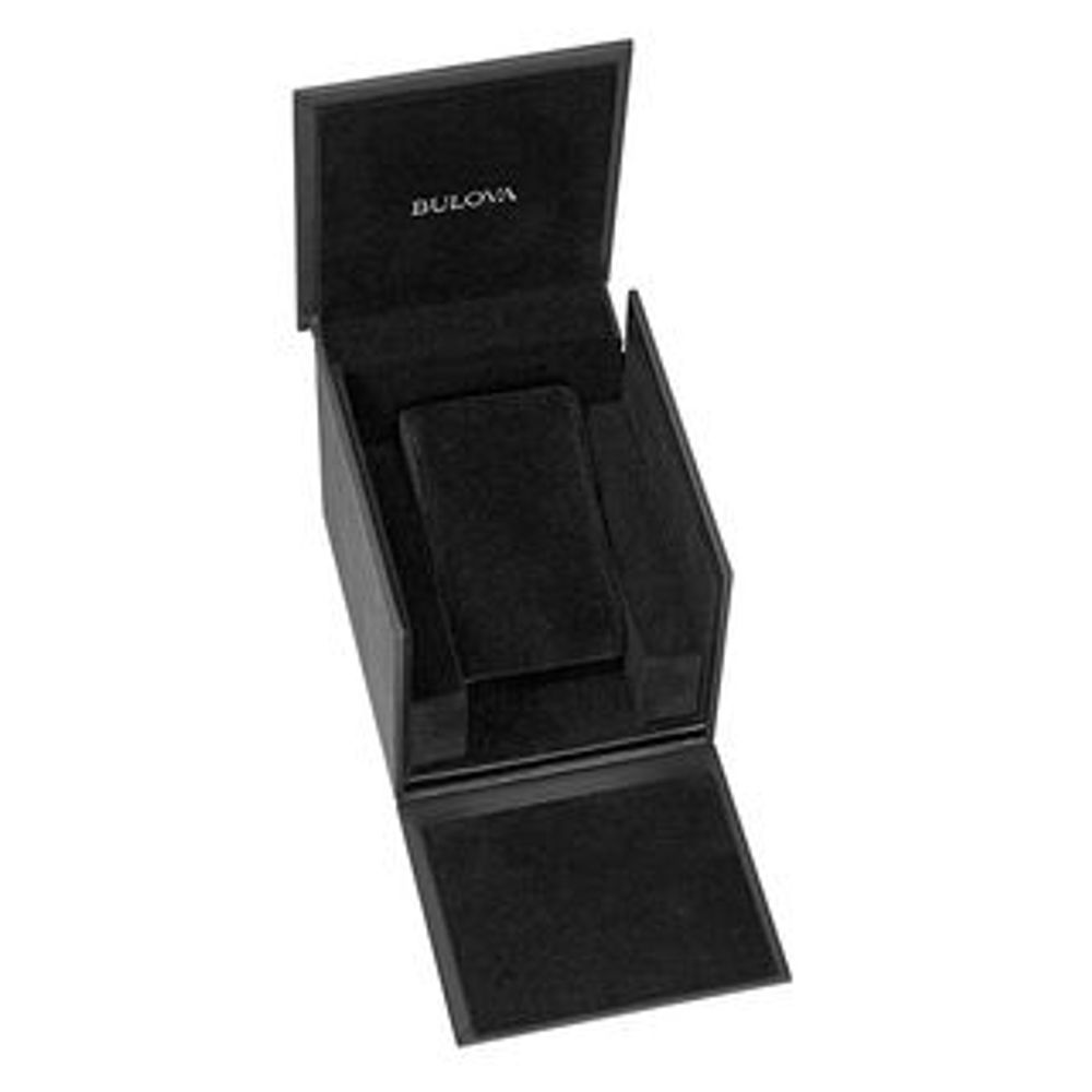 Ladies' Bulova Crystal Accent Strap Watch with Black Dial (Model: 96L246)|Peoples Jewellers