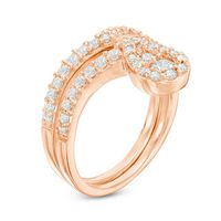 0.70 CT. T.W. Diamond Pear-Shaped Frame Bridal Set in 10K Rose Gold|Peoples Jewellers