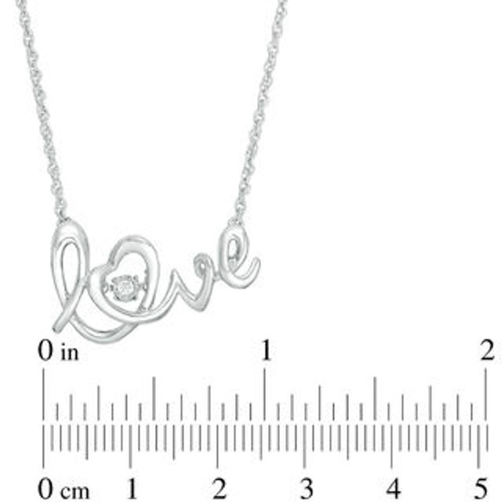 Unstoppable Love™ Diamond Accent Solitaire "love" Heart Necklace in Sterling Silver|Peoples Jewellers