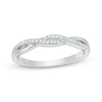 Convertibilities 0.20 CT. T.W. Diamond Crossover Three-in-One Ring in Sterling Silver and 10K Gold|Peoples Jewellers