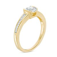 0.18 CT. T.W. Diamond Frame Promise Ring in 10K Gold|Peoples Jewellers