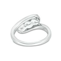 0.23 CT. T.W. Diamond Past Present Future® Bypass Engagement Ring in 10K Gold|Peoples Jewellers