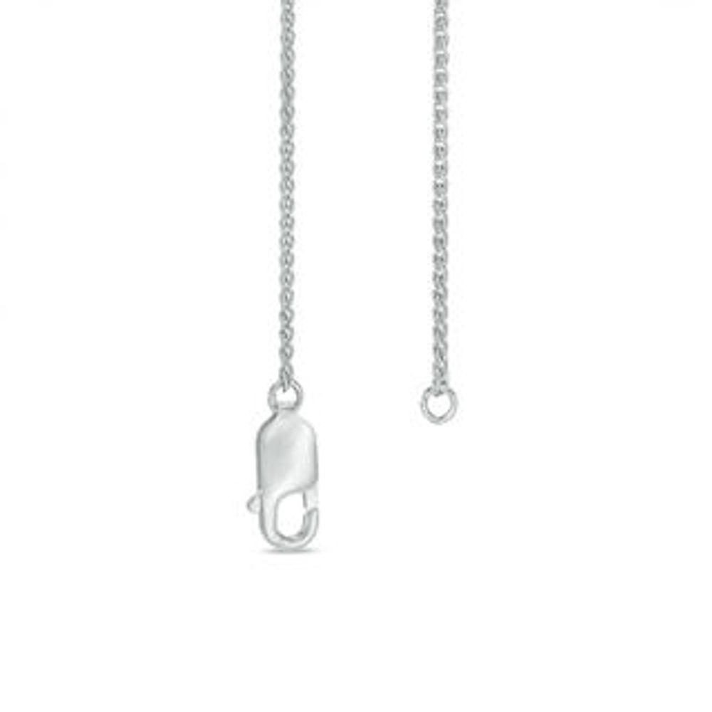 0.16 CT. T.W. Composite Diamond Frame Lariat-Style Bolo Necklace in Sterling Silver - 26"|Peoples Jewellers