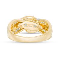 1.23 CT. T.W. Diamond Past Present Future® Bypass Engagement Ring in 14K Gold|Peoples Jewellers