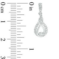 Interwoven™ CT. T.W. Diamond Drop Earrings in 10K Gold|Peoples Jewellers