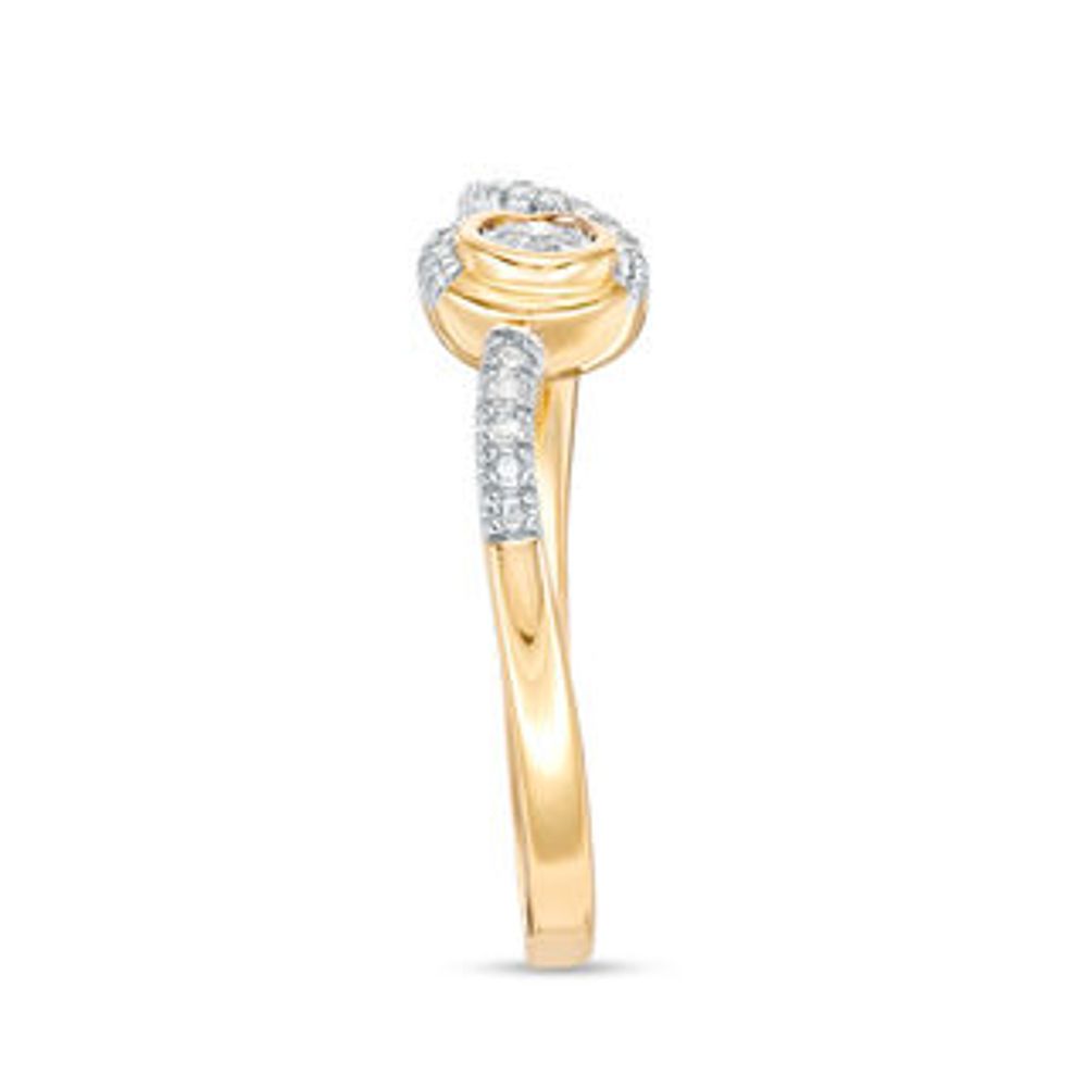 Interwoven™ 0.10 CT. T.W. Diamond Ring in 10K Gold|Peoples Jewellers