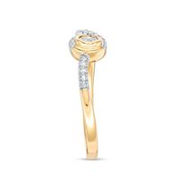Interwoven™ 0.10 CT. T.W. Diamond Ring in 10K Gold|Peoples Jewellers