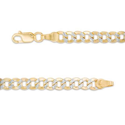 Italian Gold Men's 4.7mm Curb Chain Necklace in 14K Gold - 22"|Peoples Jewellers