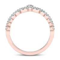 0.30 CT. T.W. Diamond Heart Crown Ring in 10K Rose Gold|Peoples Jewellers