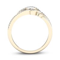 0.15 CT. T.W. Diamond Triple Infinity Multi-Row Ring in 10K Gold|Peoples Jewellers