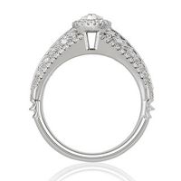 Enchanted Disney Pocahontas 1.50 CT. T.W. Marquise Diamond Frame Vintage-Style Engagement Ring in 14K White Gold|Peoples Jewellers