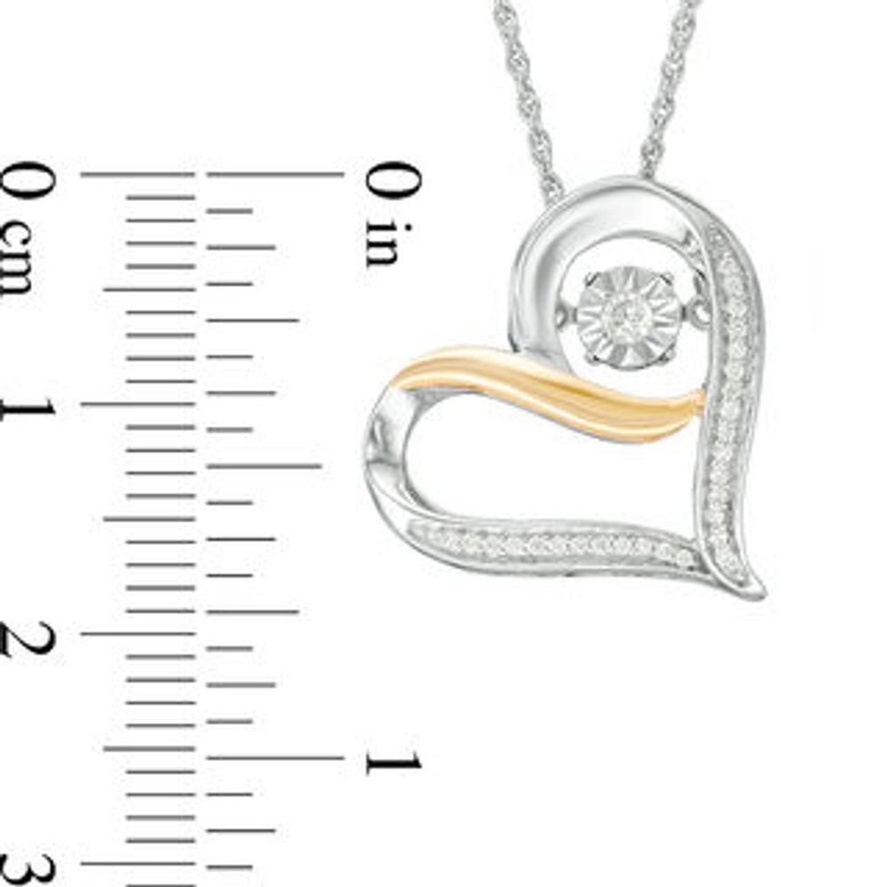 Zales Diamond Shared Heart Diamond Necklace - Gem