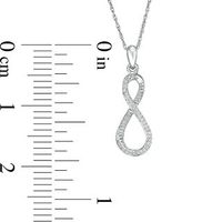 0.067 CT. T.W. Diamond Infinity Pendant in Sterling Silver|Peoples Jewellers