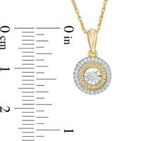 0.086 CT. T.W. Diamond Frame Pendant in 10K Gold|Peoples Jewellers