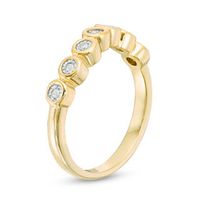 0.04 CT. T.W. Diamond Wave Band in 10K Gold|Peoples Jewellers
