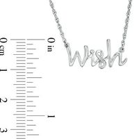 "wish" Necklace in Sterling Silver - 17"|Peoples Jewellers