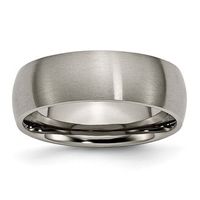 Men's 7.0mm Comfort-Fit Brushed Wedding Band in Titanium|Peoples Jewellers