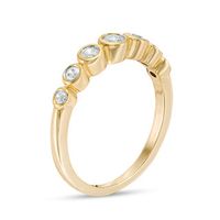 0.23 CT. T.W. Diamond Bubble Stackable Band in 10K Gold|Peoples Jewellers