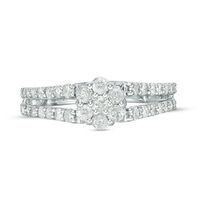 0.69 CT. T.W. Composite Diamond Split Shank Engagement Ring in 10K White Gold|Peoples Jewellers