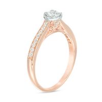 0.45 CT. T.W. Diamond Vintage-Style Engagement Ring in 10K Rose Gold|Peoples Jewellers