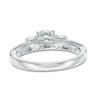 0.95 CT. T.W. Diamond Past Present Future® Engagement Ring in 14K White Gold|Peoples Jewellers