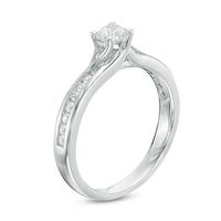 0.50 CT. T.W. Diamond Bypass Engagement Ring in 14K White Gold|Peoples Jewellers