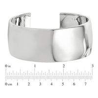 28.25mm Polished Cuff in Sterling Silver|Peoples Jewellers
