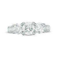 2.00 CT. T.W. Diamond Three Stone Past Present Future® Engagement Ring in 14K White Gold|Peoples Jewellers