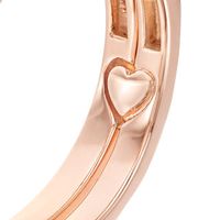 Perfect Fit 0.50 CT. T.W. Baguette and Round Diamond Frame Interlocking Bridal Set in 14K Rose Gold|Peoples Jewellers