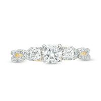 0.95 CT. T.W. Diamond Three Stone Braid Engagement Ring in 10K Gold|Peoples Jewellers