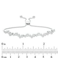 0.69 CT. T.W. Diamond Bubbles Bolo Bracelet in Sterling Silver - 9.5"|Peoples Jewellers