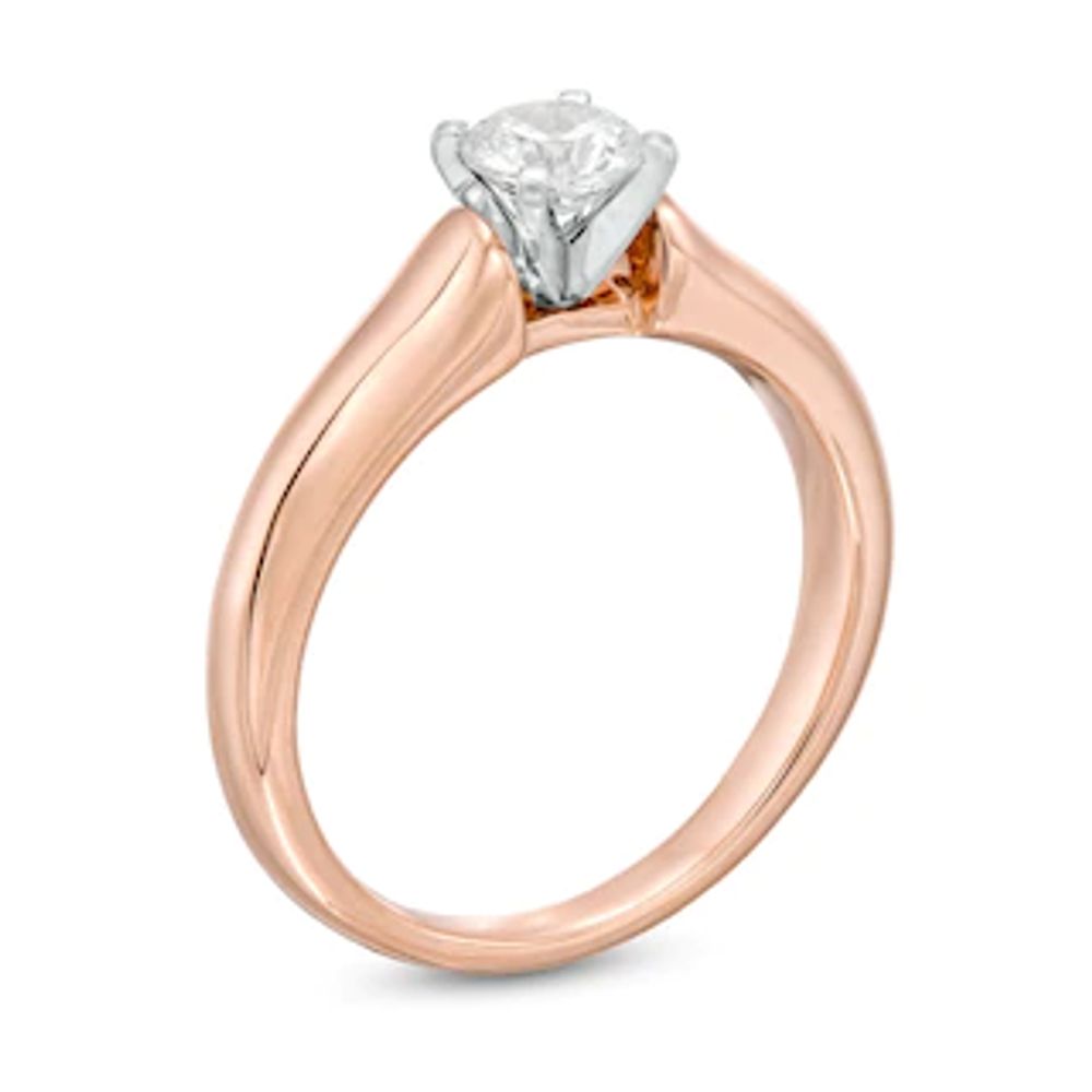 0.50 CT. Certified Canadian Diamond Solitaire Engagement Ring in 14K Rose Gold (I/I1)|Peoples Jewellers