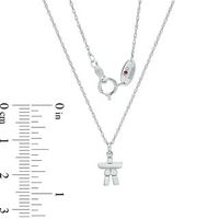 Peoples 100-Year Anniversary Diamond Accent Inukshuk Pendant in Sterling Silver|Peoples Jewellers