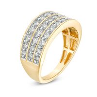 1.00 CT. T.W. Diamond Multi-Row Band in 10K Gold|Peoples Jewellers