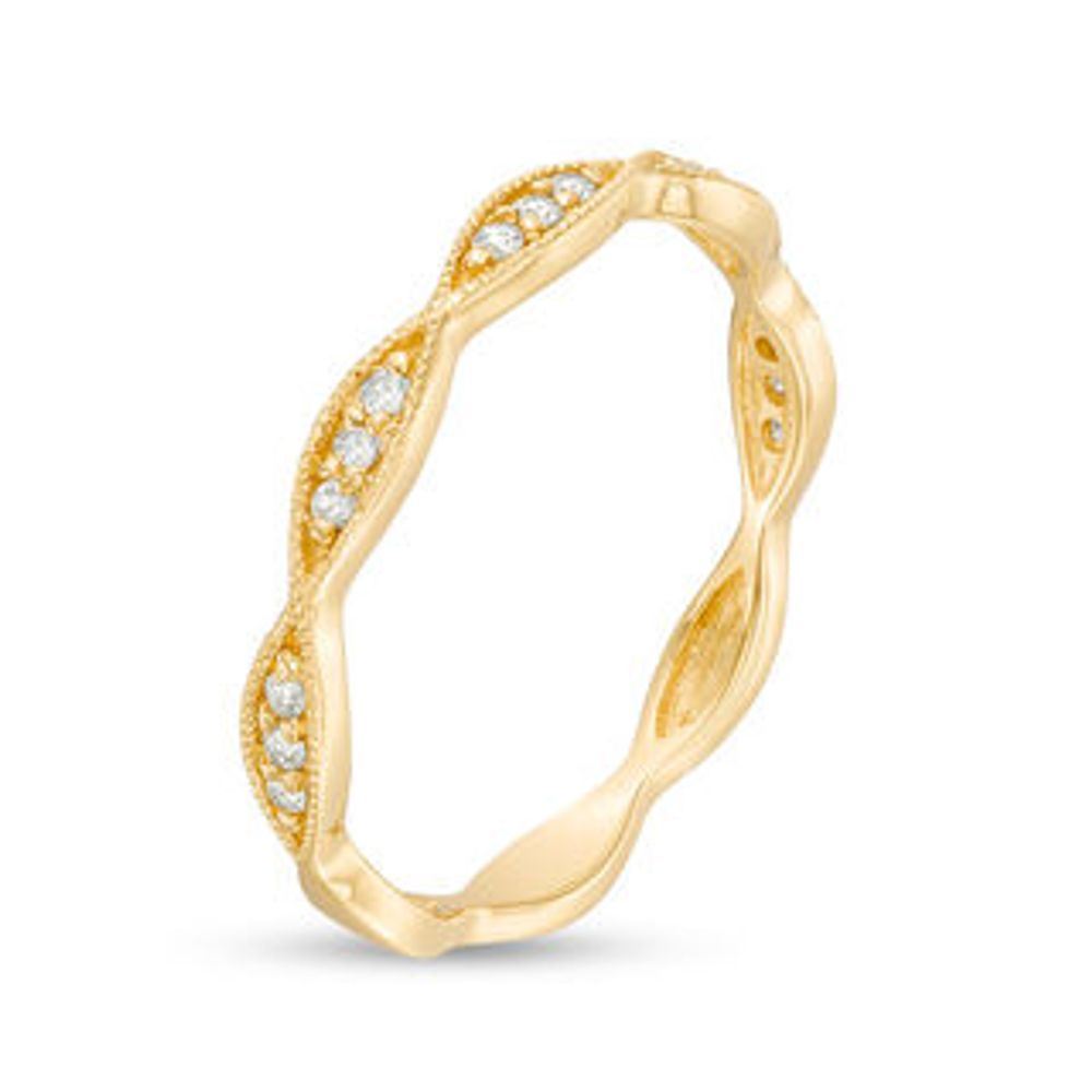 0.085 CT. T.W. Diamond Marquise Frame Vintage-Style Band in 10K Gold|Peoples Jewellers