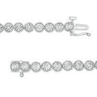 0.23 CT. T.W. Diamond Tennis Bracelet in Sterling Silver|Peoples Jewellers