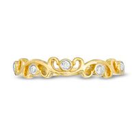 0.04 CT. T.W. Diamond Filigree Stackable Band in 10K Gold|Peoples Jewellers