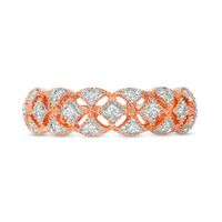 0.146 CT. T.W. Diamond Lattice Vintage-Style Band in 10K Rose Gold|Peoples Jewellers