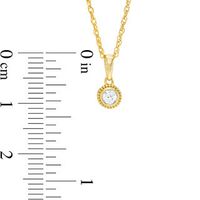 CT. T.W. Diamond Bezel-Set Solitaire Vintage-Style Pendant and Stud Earrings Set in 10K Gold|Peoples Jewellers