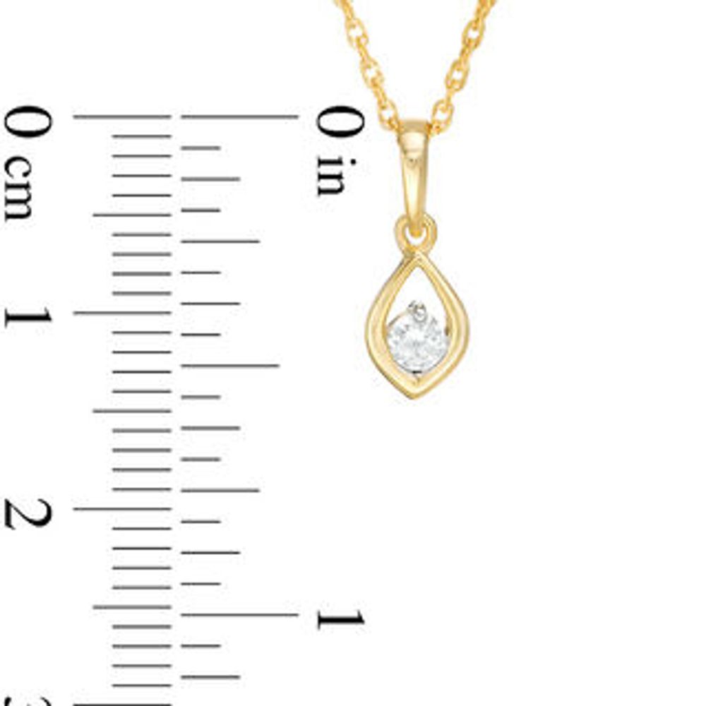 CT. T.W. Diamond Solitaire Marquise Pendant and Stud Earrings Set in 10K Gold|Peoples Jewellers