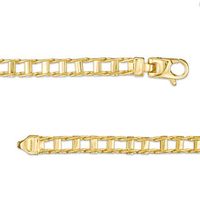 Men's 4.7mm Railroad Chain Bracelet in 14K Gold|Peoples Jewellers