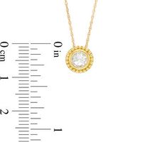 5.0mm Topaz Bead Frame Pendant in 10K Gold|Peoples Jewellers