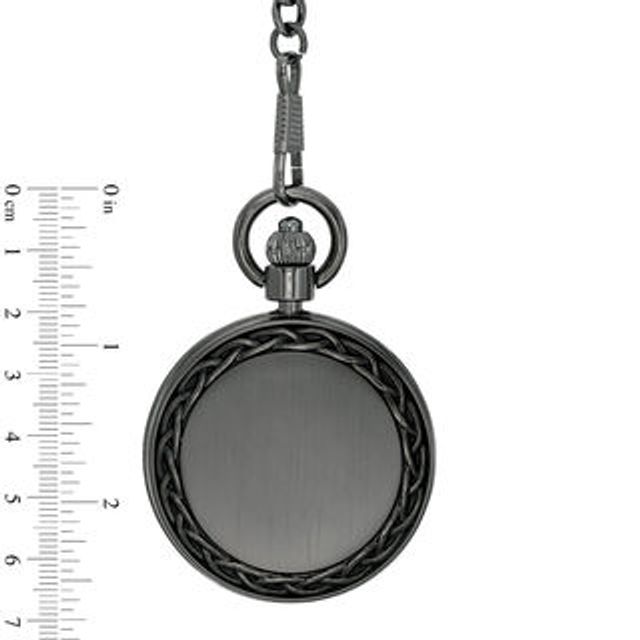 Men's James Michael Black Pocket Watch with Black Dial (Model: PQA181135C)|Peoples Jewellers