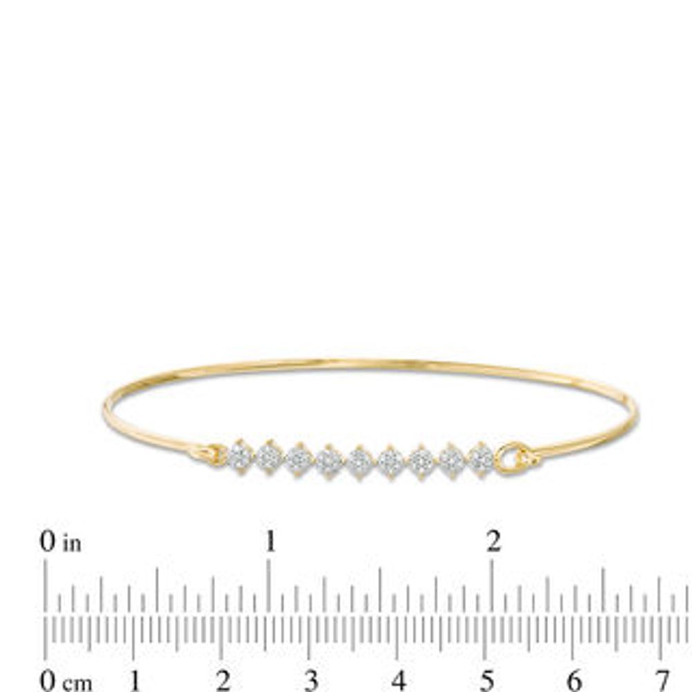0.15 CT. T.W. Composite Diamond Bangle in 10K Gold|Peoples Jewellers