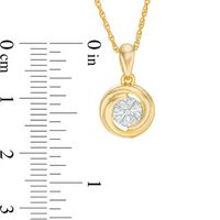 0.05 CT. T.W. Composite Diamond Drop Pendant in 10K Gold|Peoples Jewellers