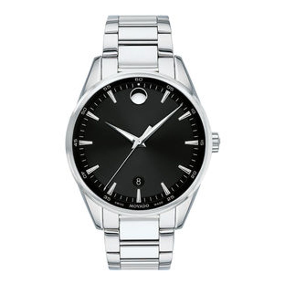 Men's Movado Stratus Watch with Black Dial (Model: 0607243)|Peoples Jewellers