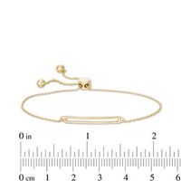 Open Bar Bolo Bracelet in 10K Gold - 9.5"|Peoples Jewellers