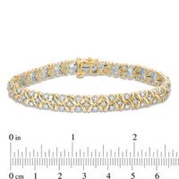 2.00 CT. T.W. Diamond "S" Wave Bracelet in 10K Gold - 7.25"|Peoples Jewellers