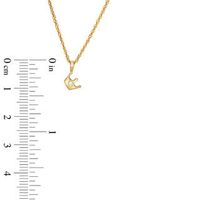 Diamond Accent Solitaire Tilted Crown Pendant in 10K Gold|Peoples Jewellers