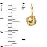 Love Knot Drop Earrings in 14K Gold|Peoples Jewellers
